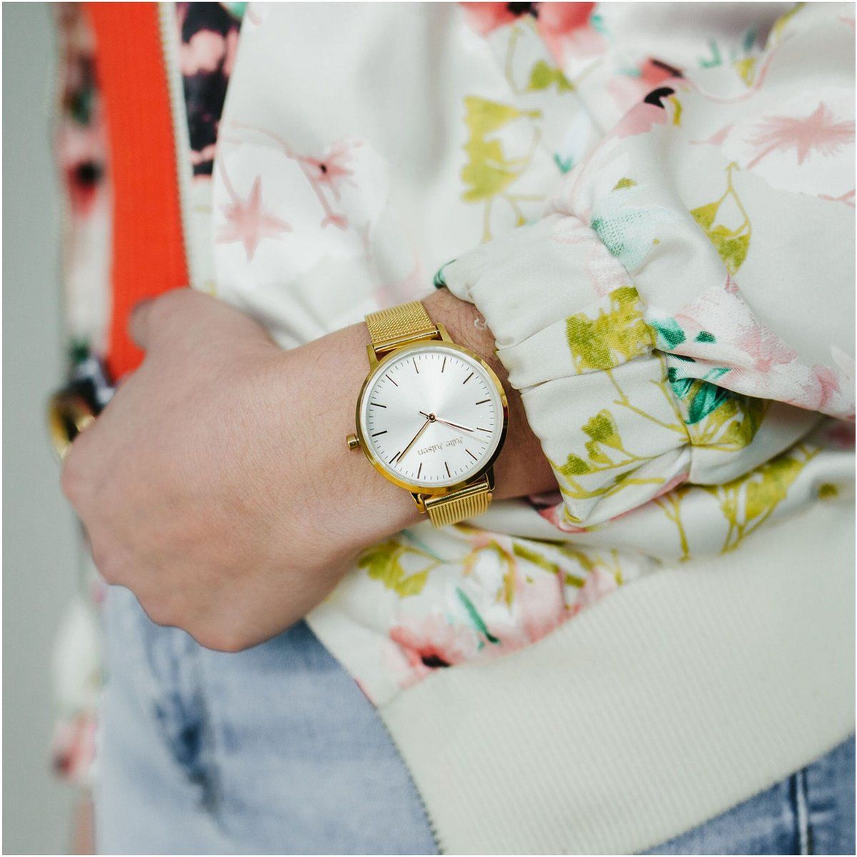 Minimalistische Mesh-Armband Armbanduhr