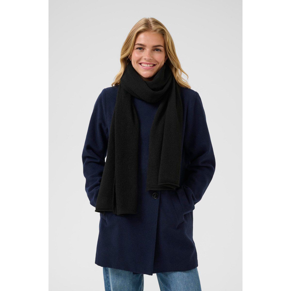 Weicher Rechteckiger Strickschal Essential