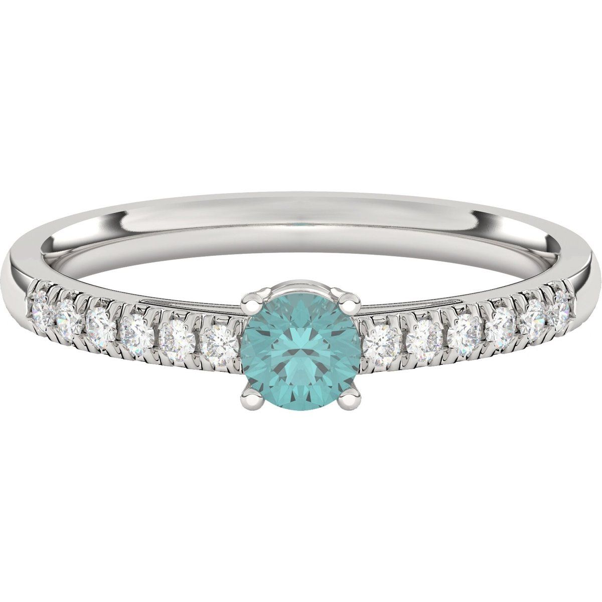 Ring mit Labor-Diamanten