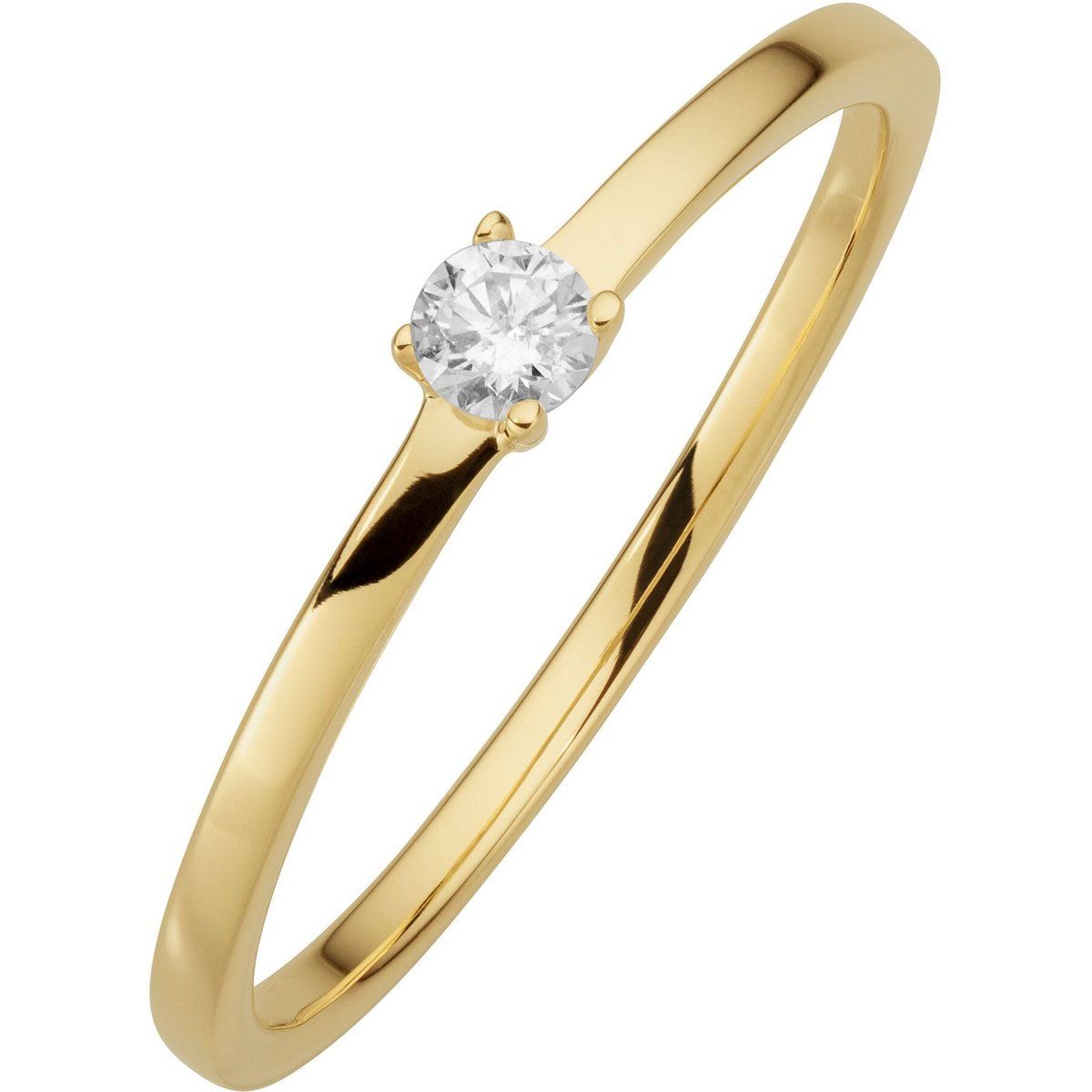 Klassischer Solitär-Diamantring aus Gold