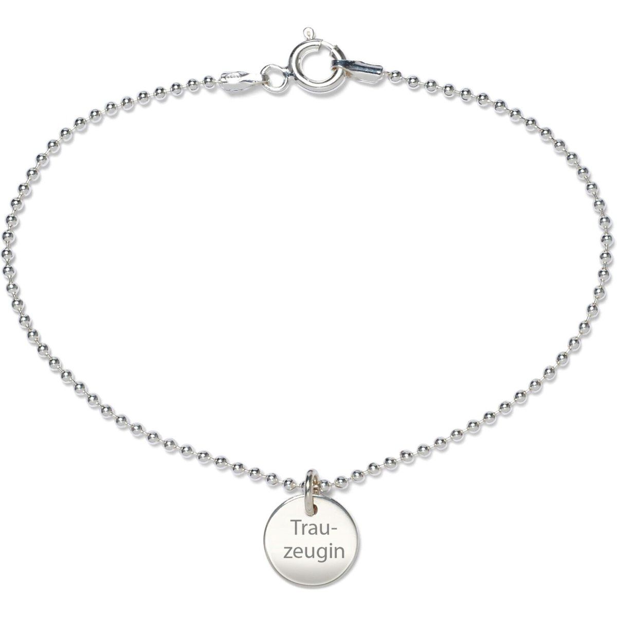 Filigranes Kugelarmband mit Gravur