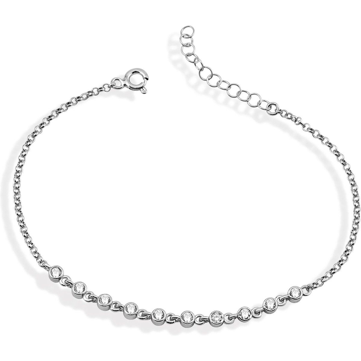 Filigranes Tennisarmband aus Sterlingsilber