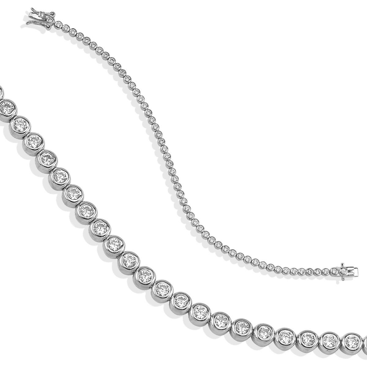 Elegantes Zirkonia-Tennisarmband aus Silber