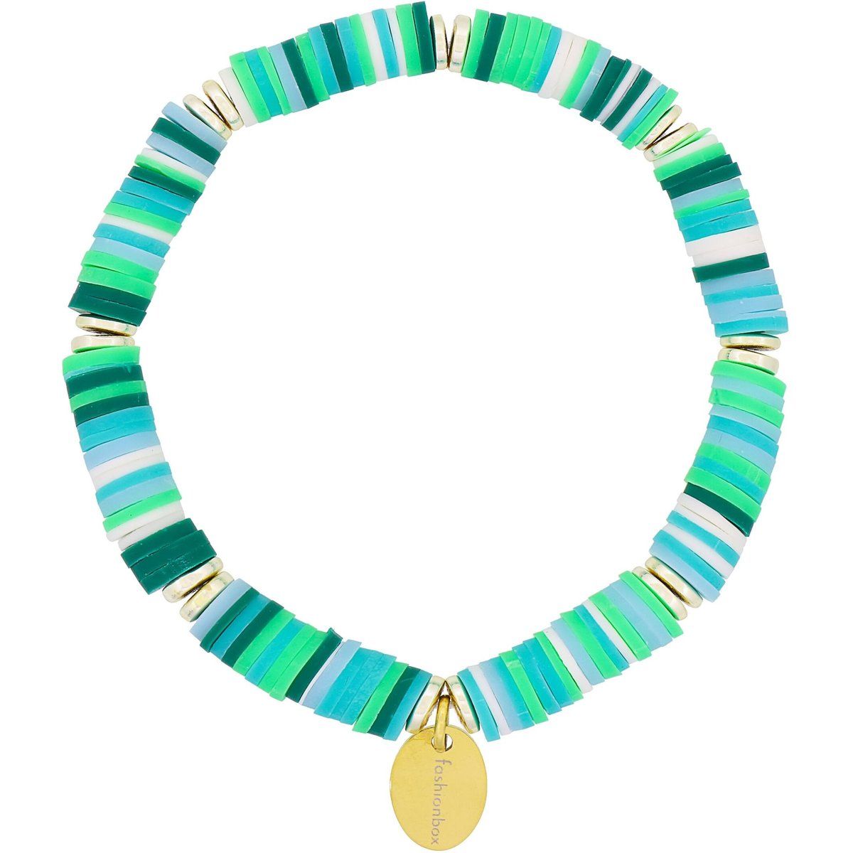 Farbiges Heishi-Perlen Stretch-Armband