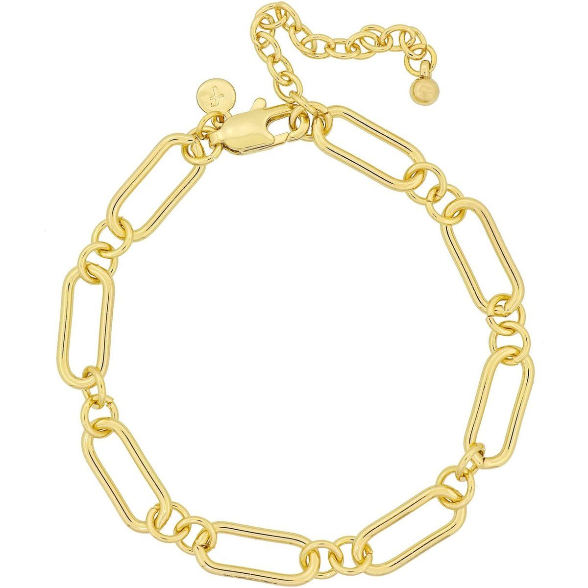 Vergoldetes Gliederarmband mit Ovalen