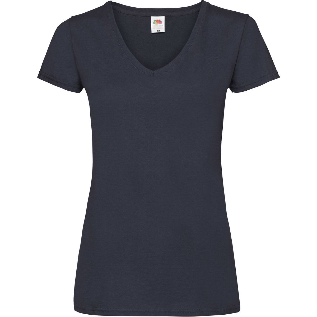 Klassisches Kurzarm-T-Shirt mit V-Ausschnitt