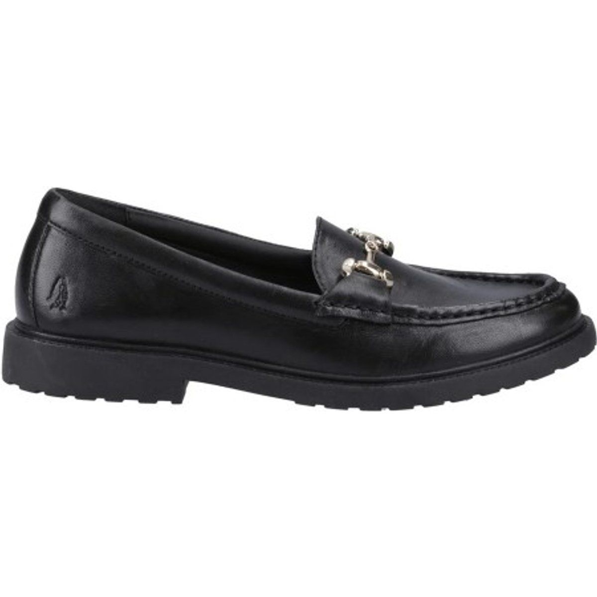 Leder-Loafer mit Trensen-Detail