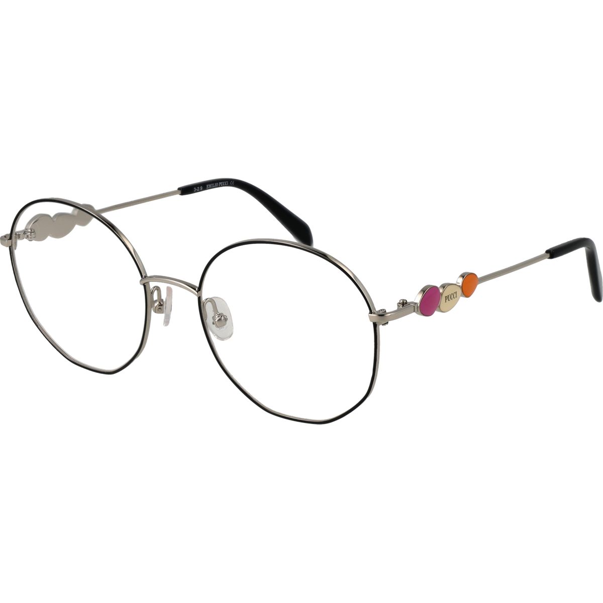 Runde Vollrand-Brille aus Metall