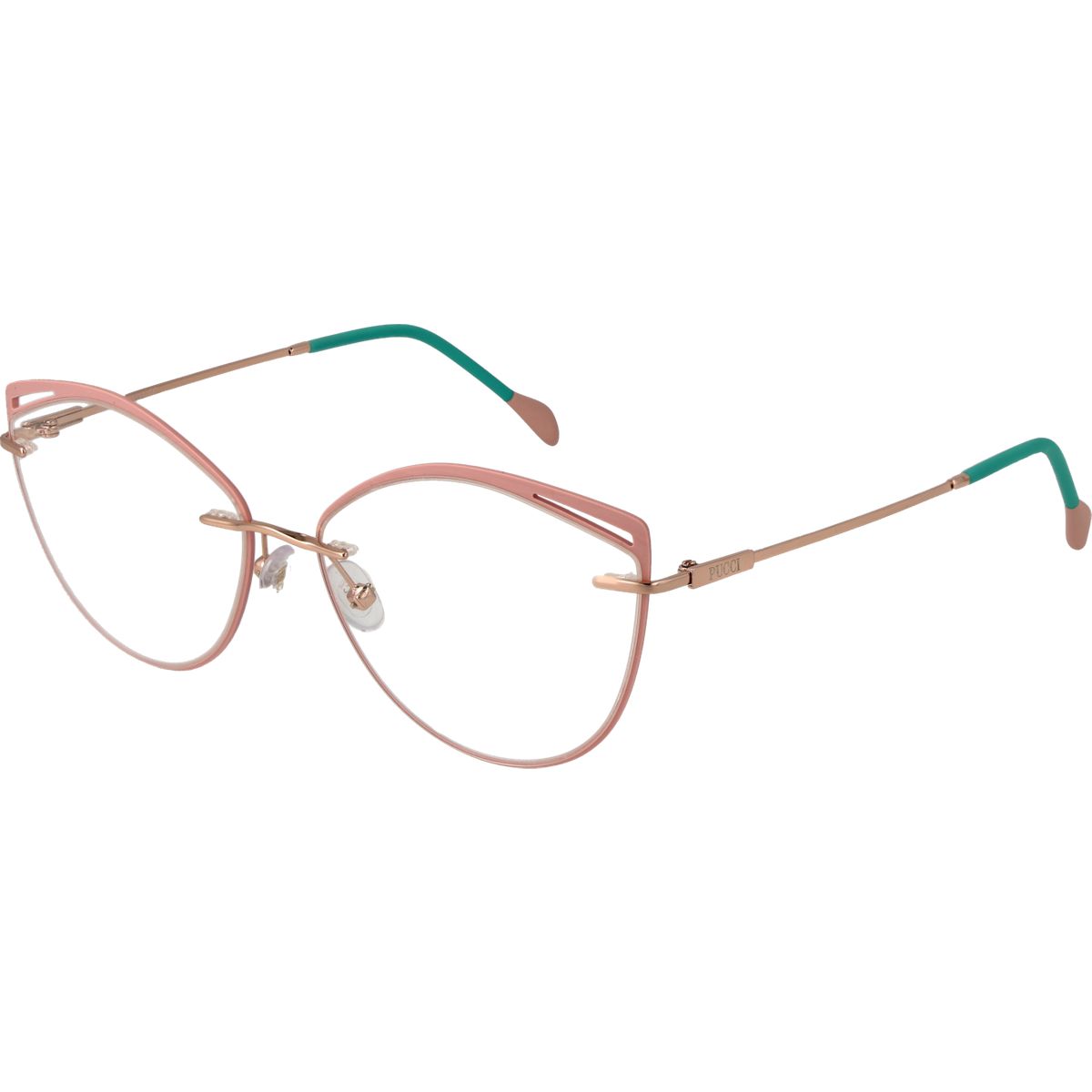 Cat-Eye-Brillenfassung aus Metall