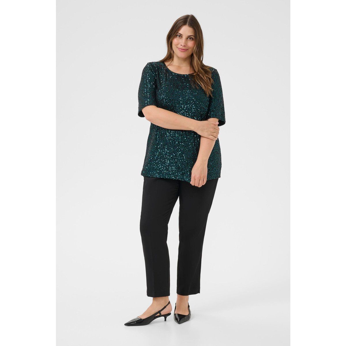 Elegante glitzernde Paillettenbluse