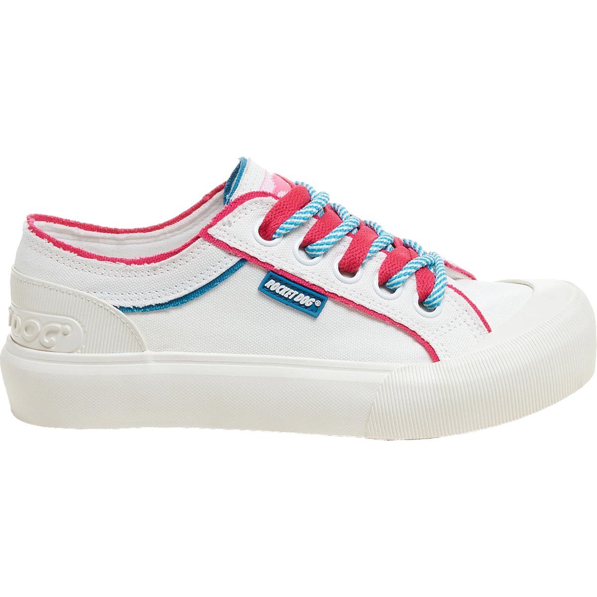 Canvas-Sneaker mit Kontrastpaspeln