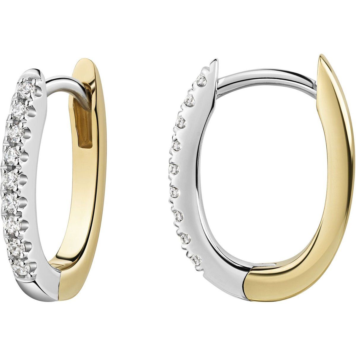 Elegante Zirkonia-besetzte Klapp-Huggies