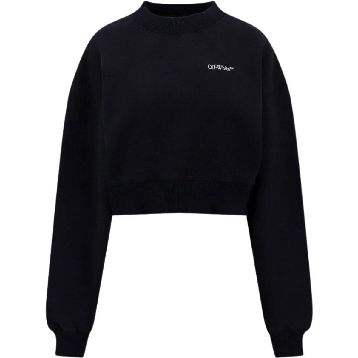 Kurzes Oversized-Sweatshirt aus Baumwolle