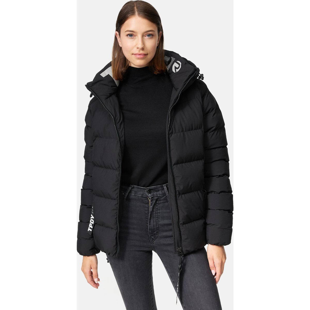 Wattierter Puffer mit Kapuze