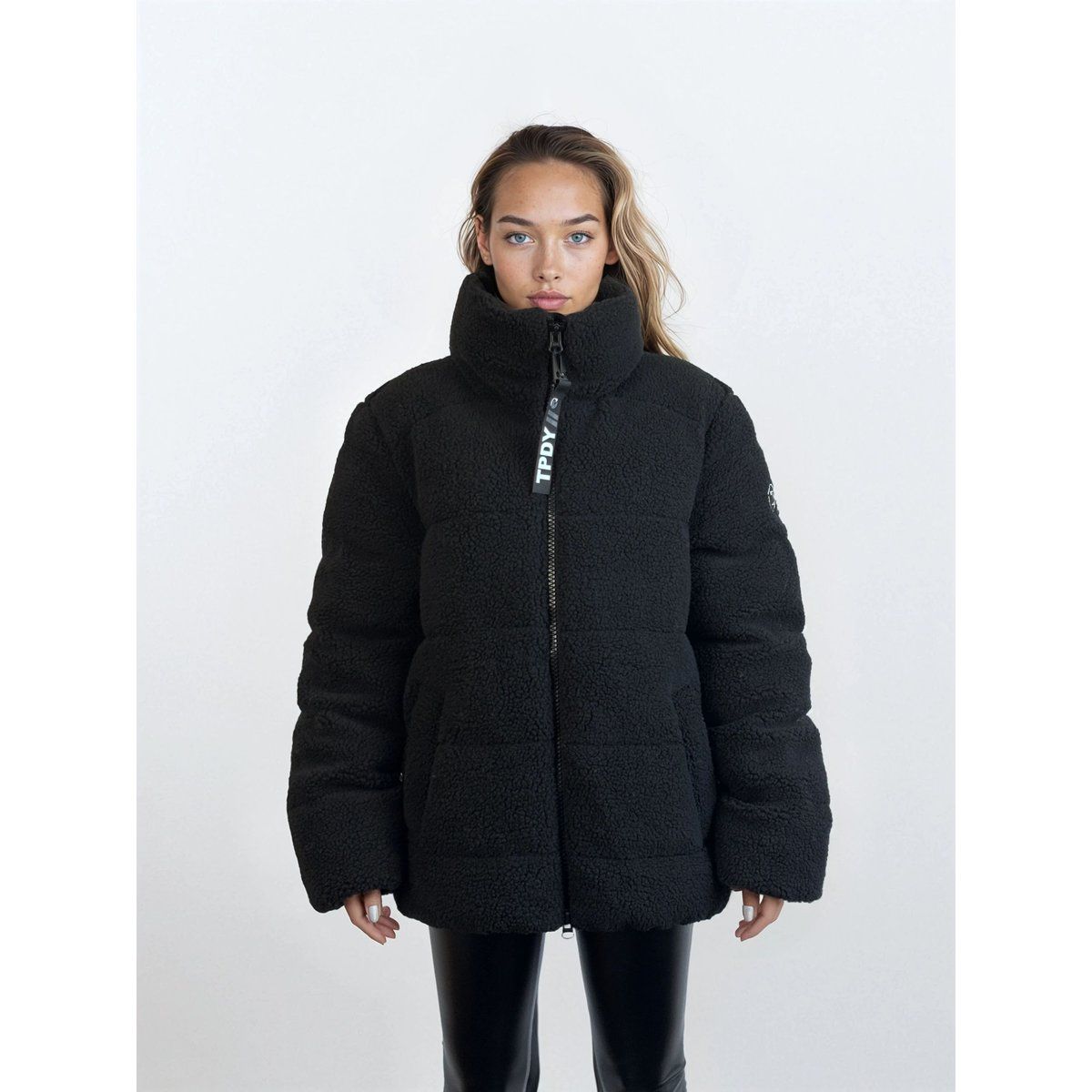 Wattierte Teddy-Fleece-Jacke