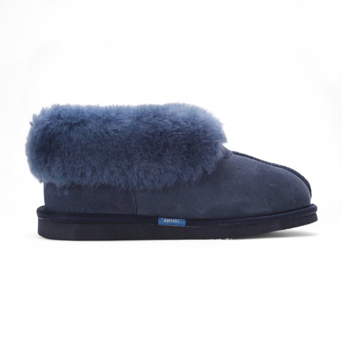 Gefütterte Lammfell-Wildleder Hausschuh-Stiefeletten
