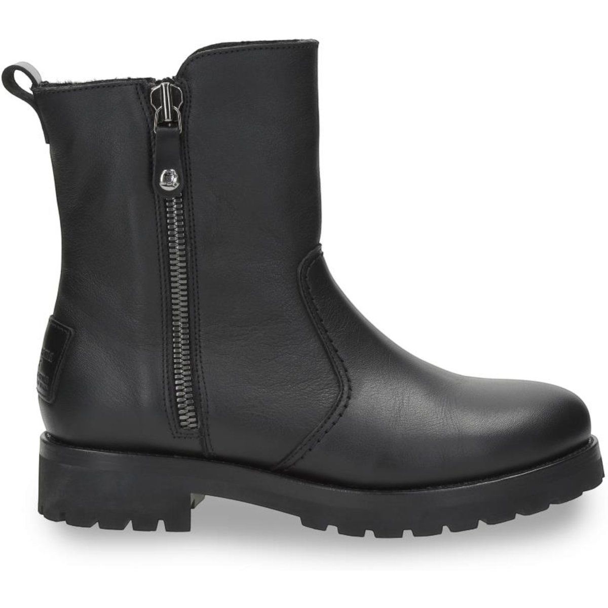 Wasserdichte Lederstiefeletten mit Fellfutter