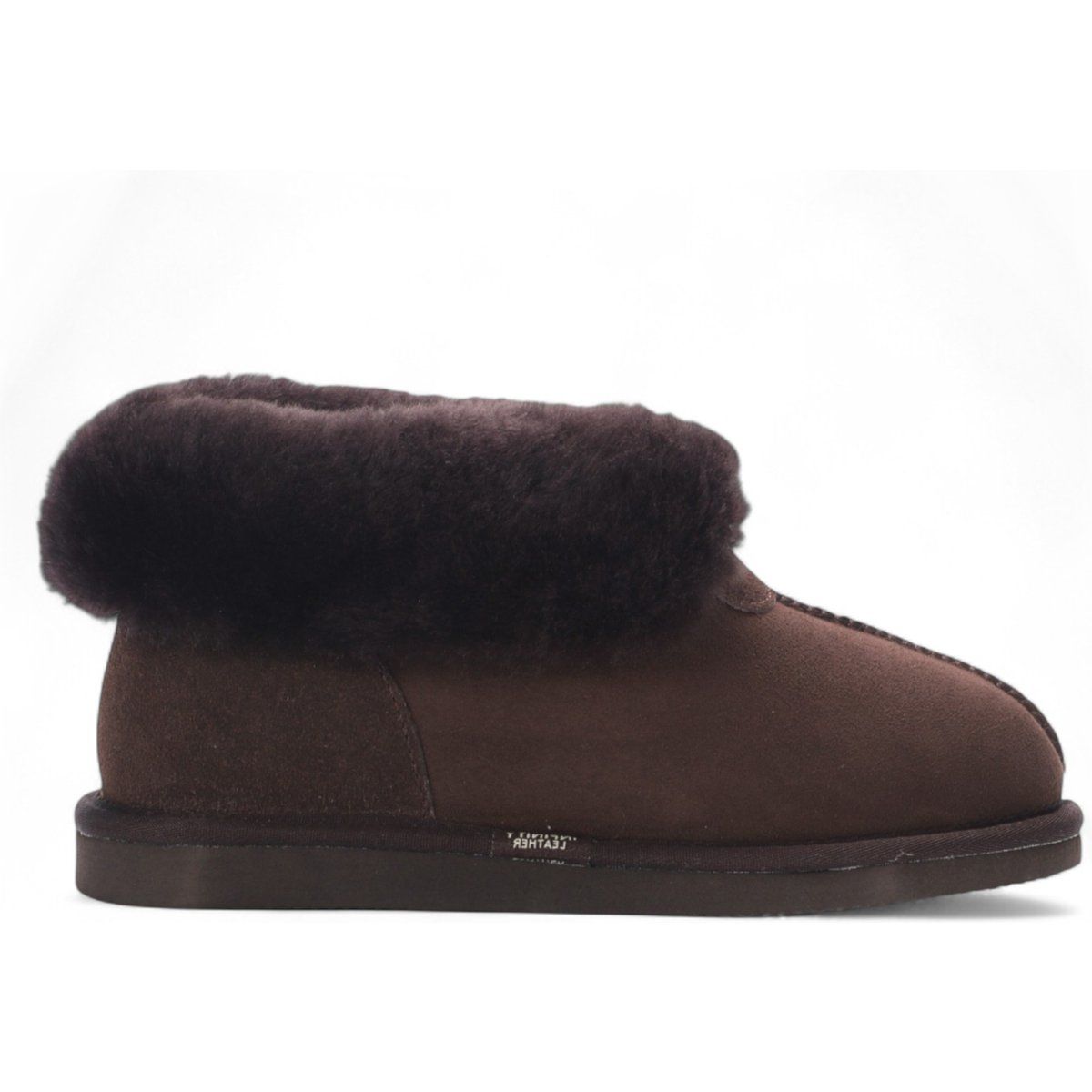 Schafsfell Wildleder Slipper Stiefeletten