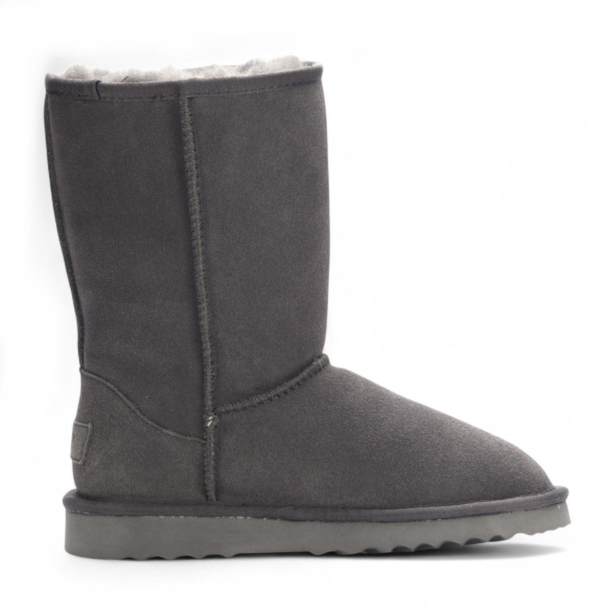 Klassische Schaffell-Wildleder-Stiefeletten