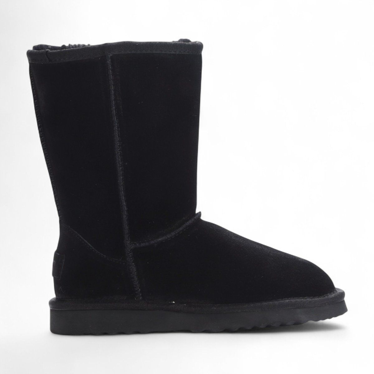 Klassische Schaffell-Wildleder-Stiefeletten