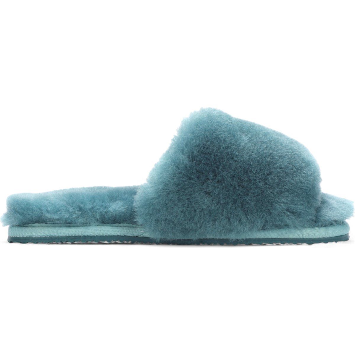 Flauschige Schaffell Slipper mit Fellfutter