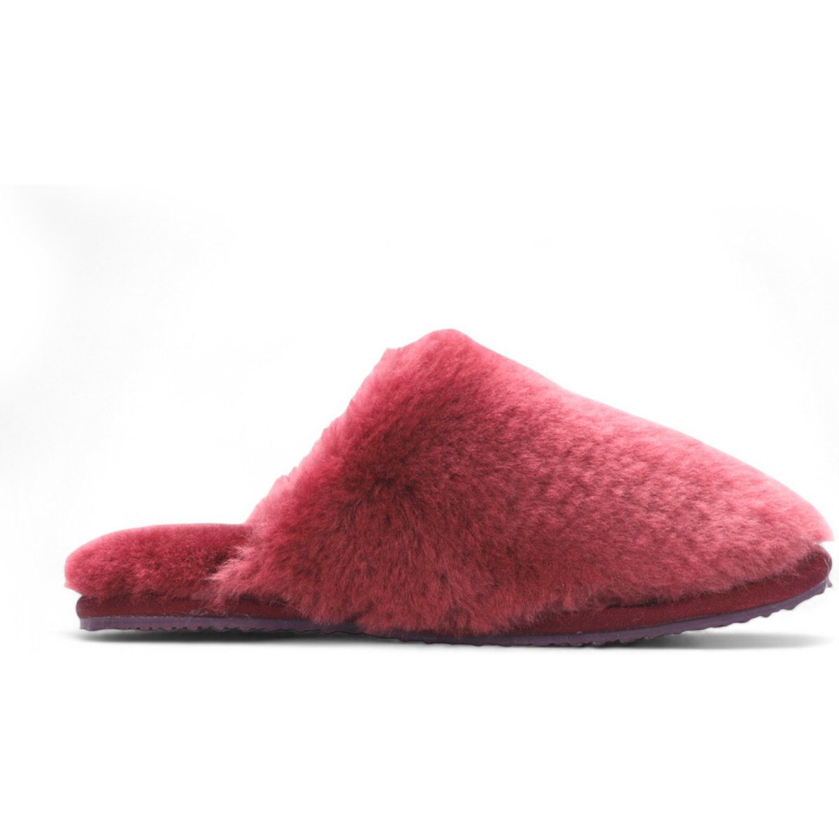 Flauschige Schaffell-Pantoletten zum Hineinschlüpfen