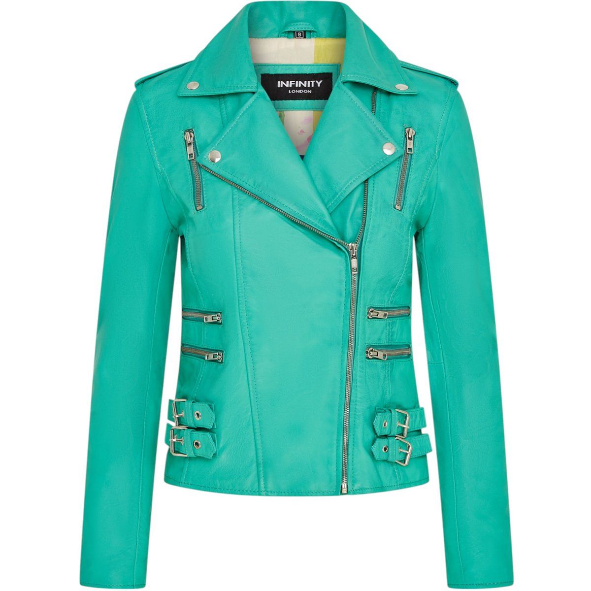 Leder-Bikerjacke im Brando-Stil