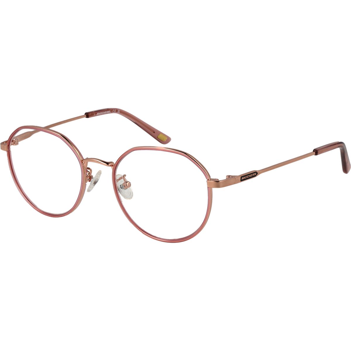 Elegante runde Brillenbrille aus Metall