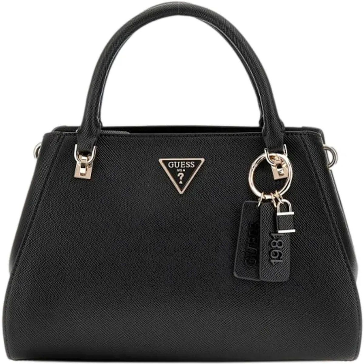 Noelle Henkeltasche mit Logo-Anhängern