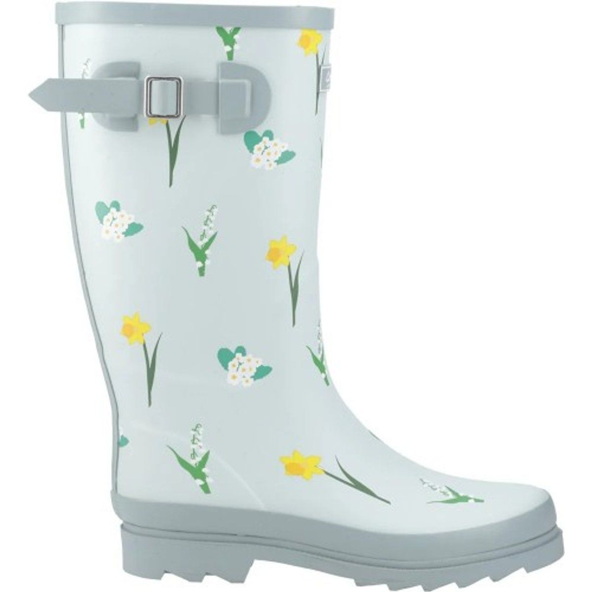 Gummistiefel mit Blumenmuster