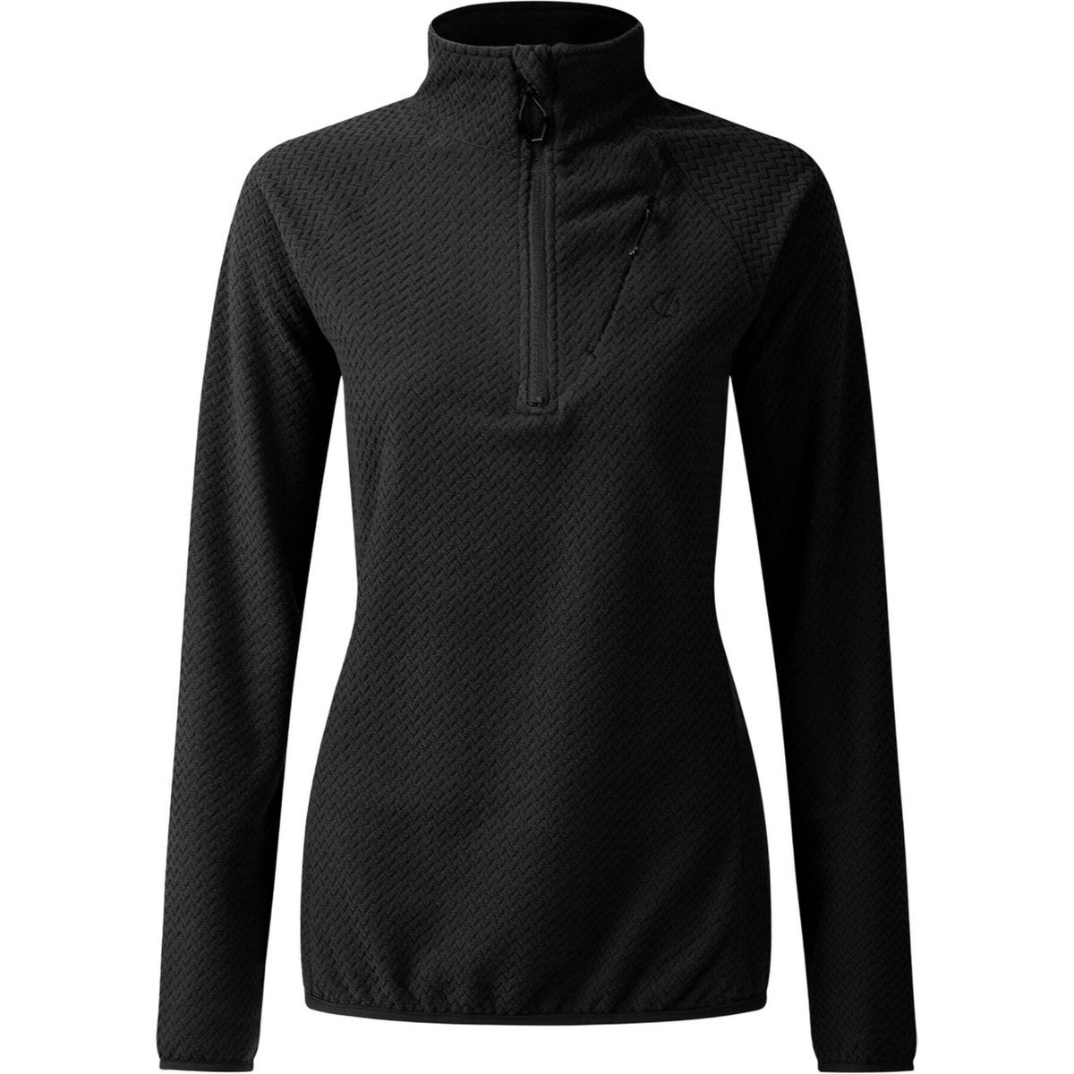 Strukturierter Fleecepullover mit Zickzack-Muster