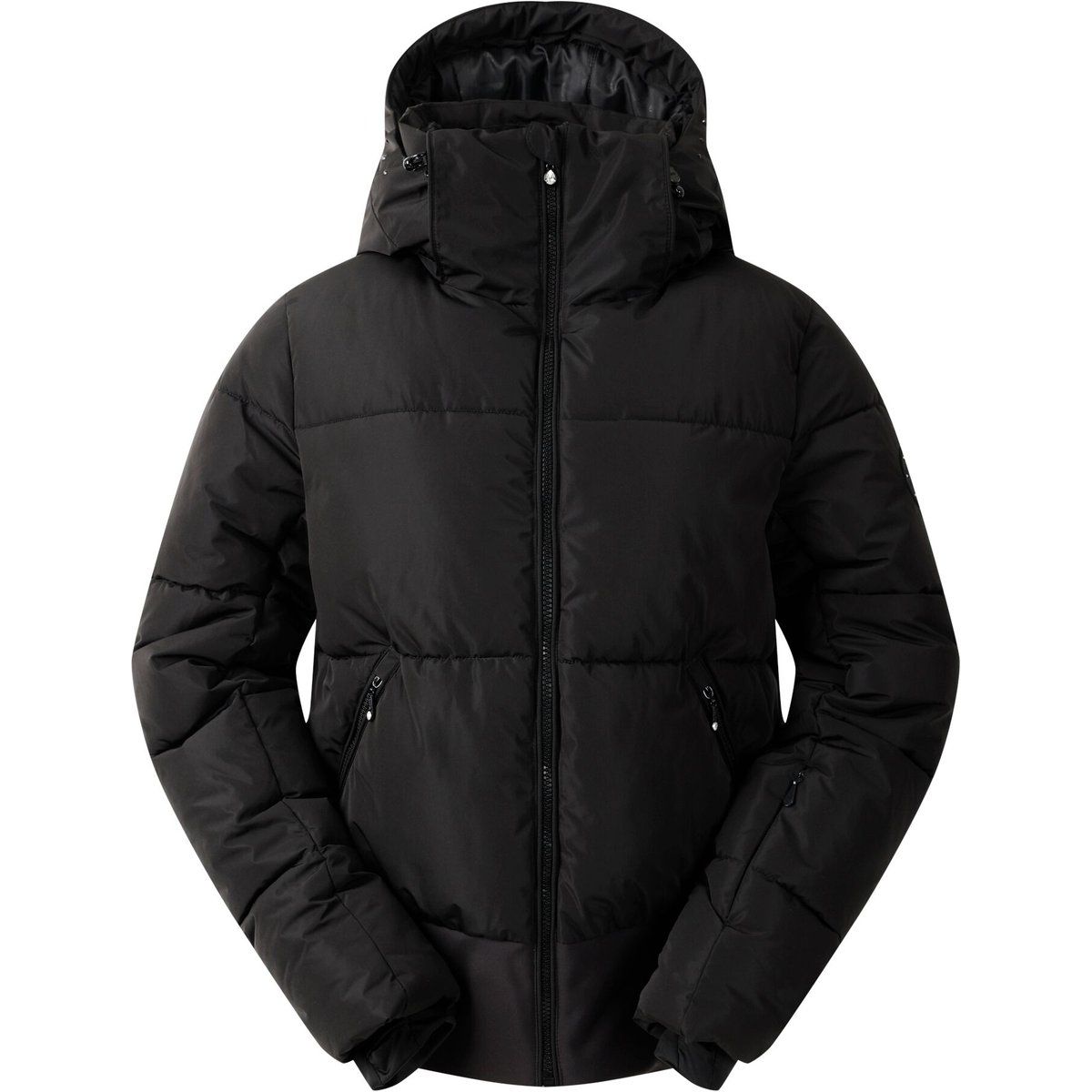 Wattierte Skijacke mit Kapuze