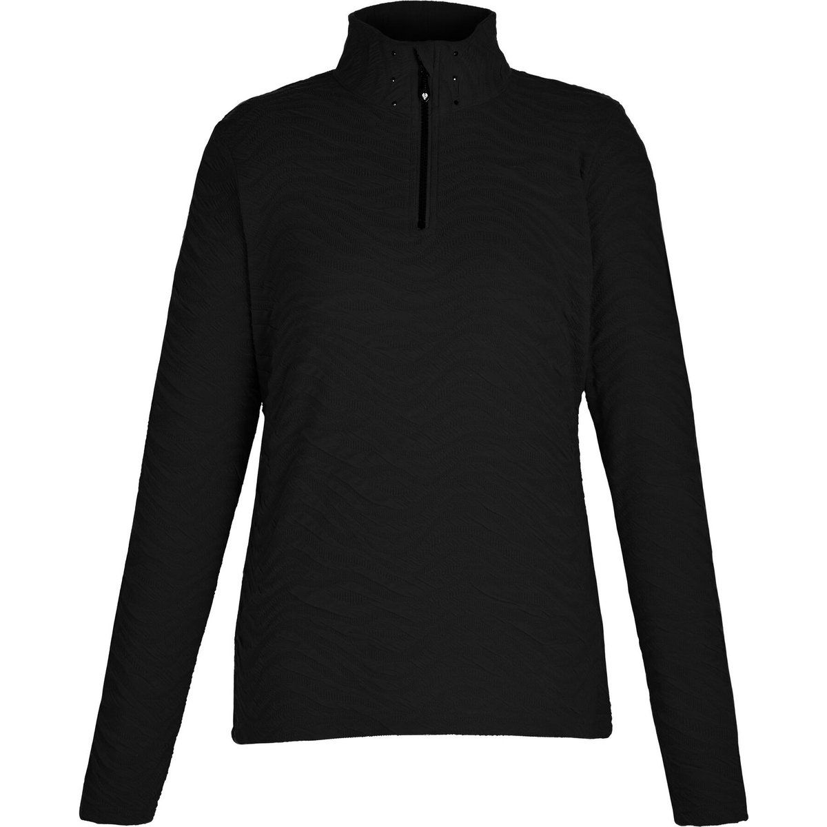 Strukturierter Midlayer mit Viertelreißverschluss
