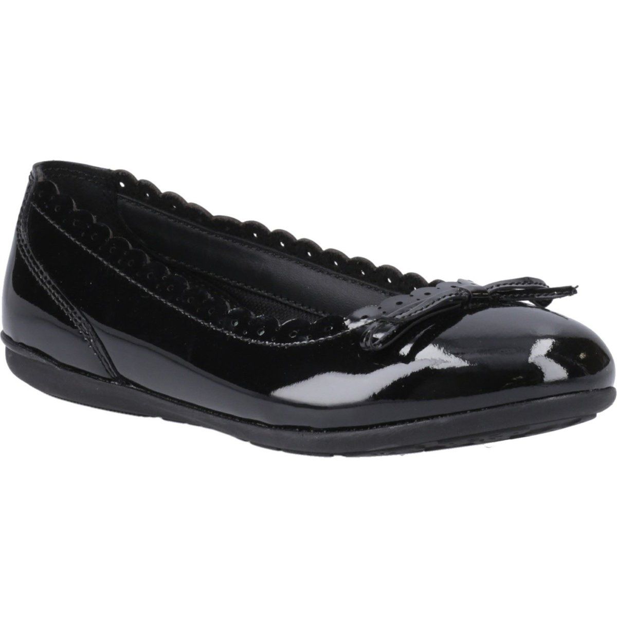 Lackballerinas mit Wellenrand