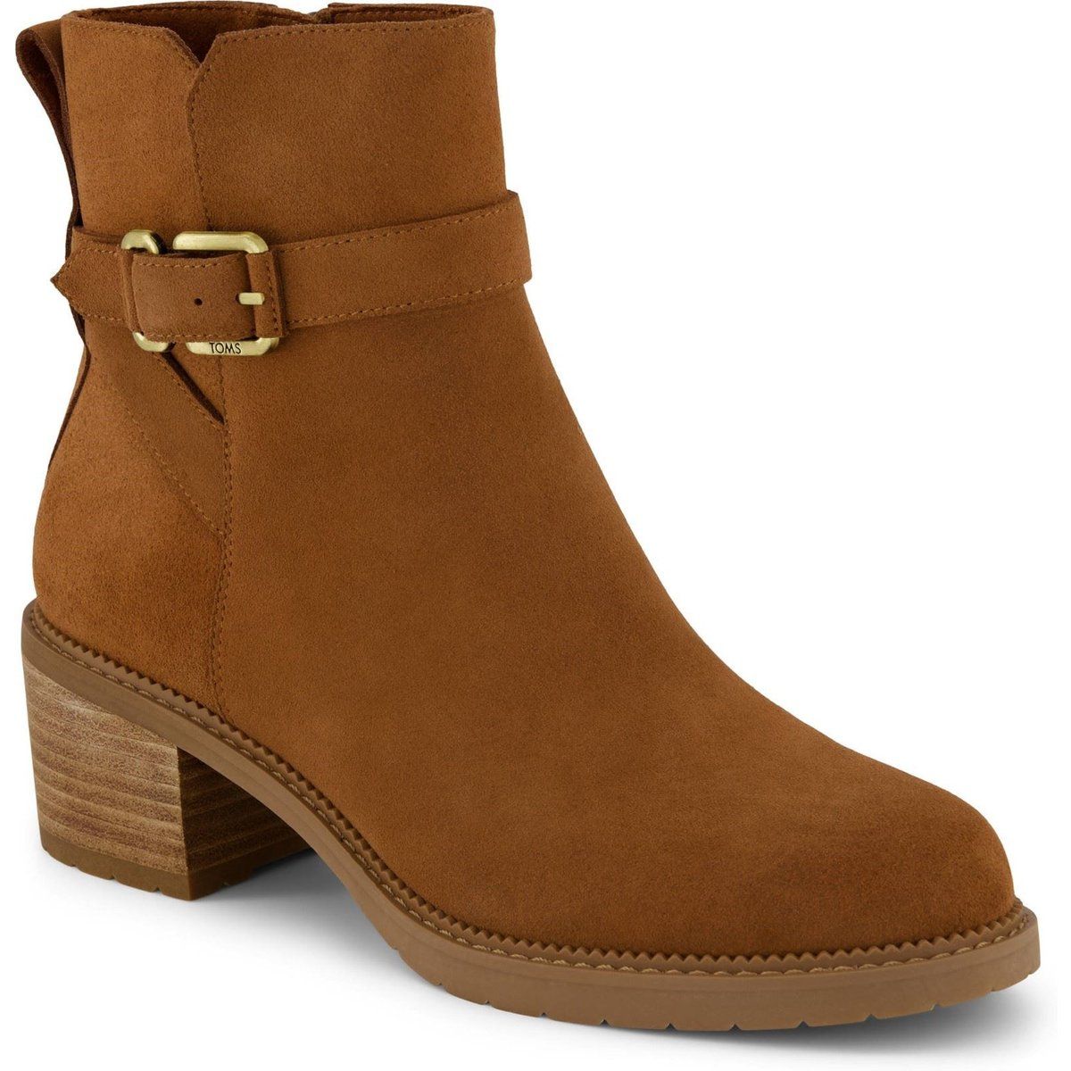 Wildleder-Stiefeletten mit Schnalle