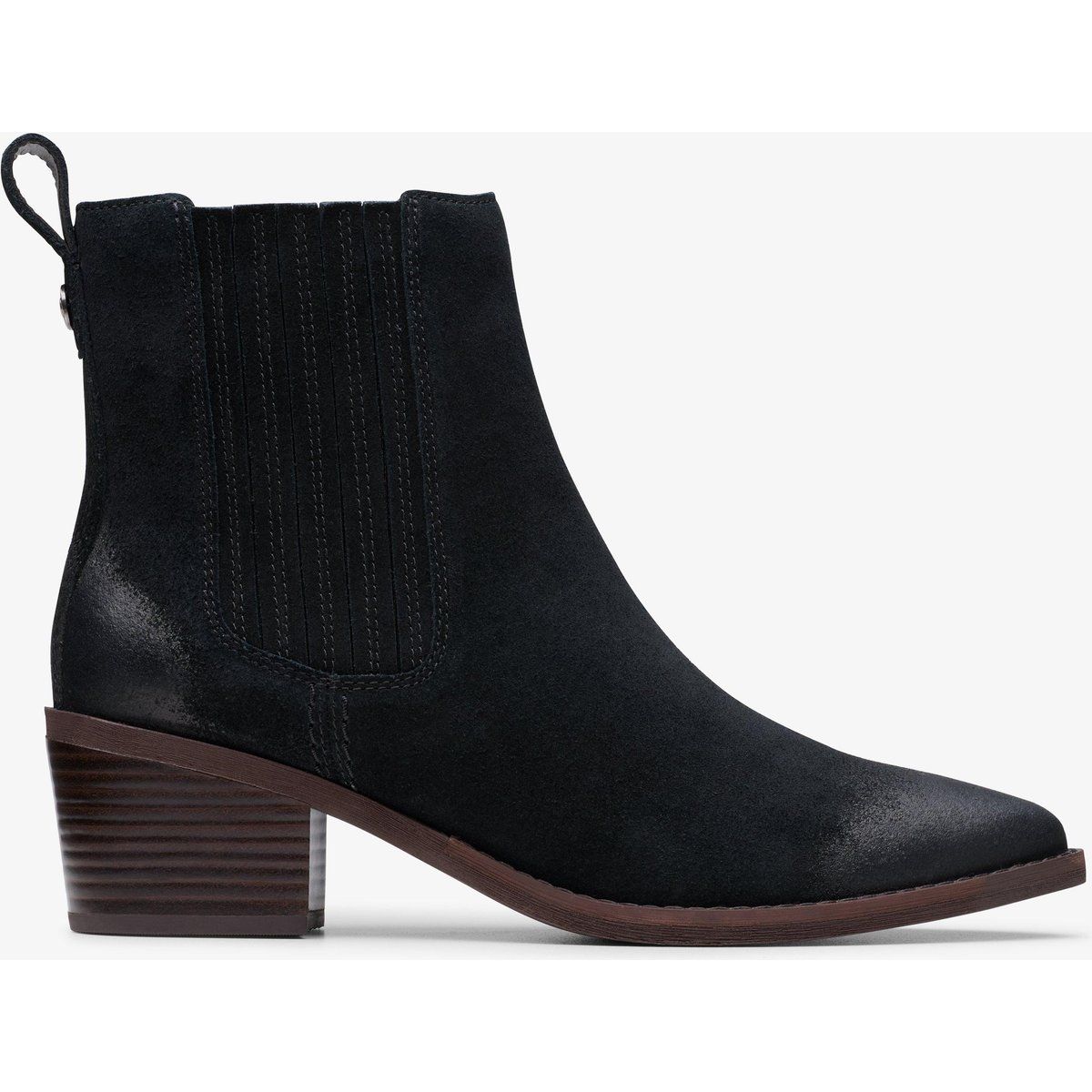 Chelsea-Boots aus Wildleder mit Spitze