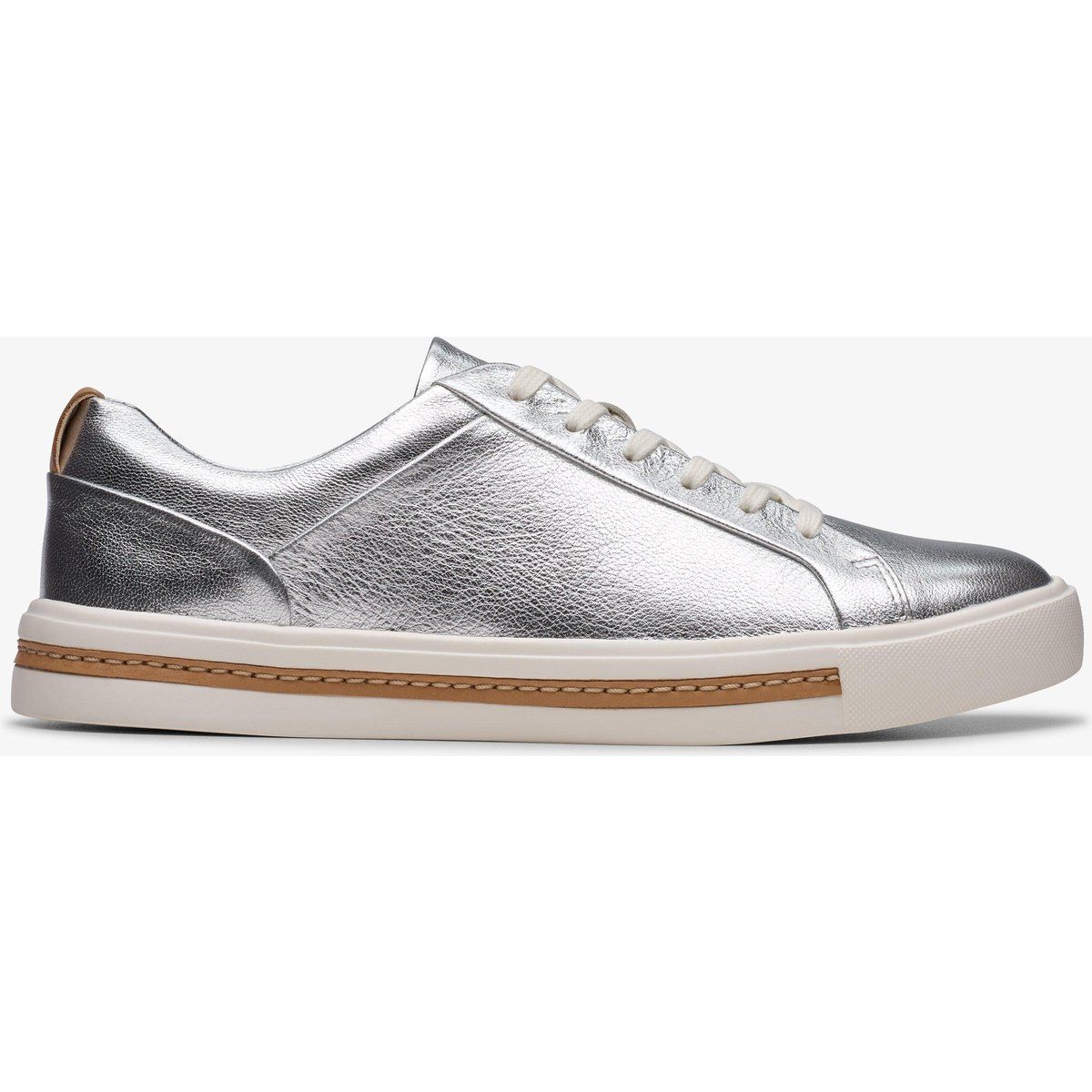 Minimalistische metallische Schnür-Sneaker