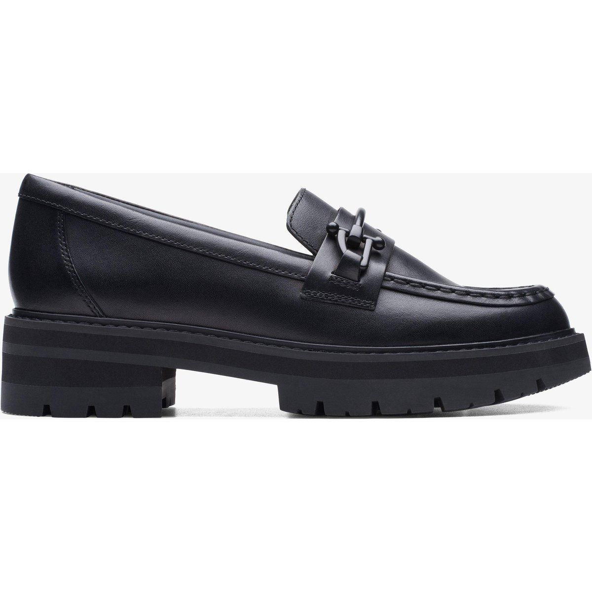Chunky Leder-Loafer mit Trense