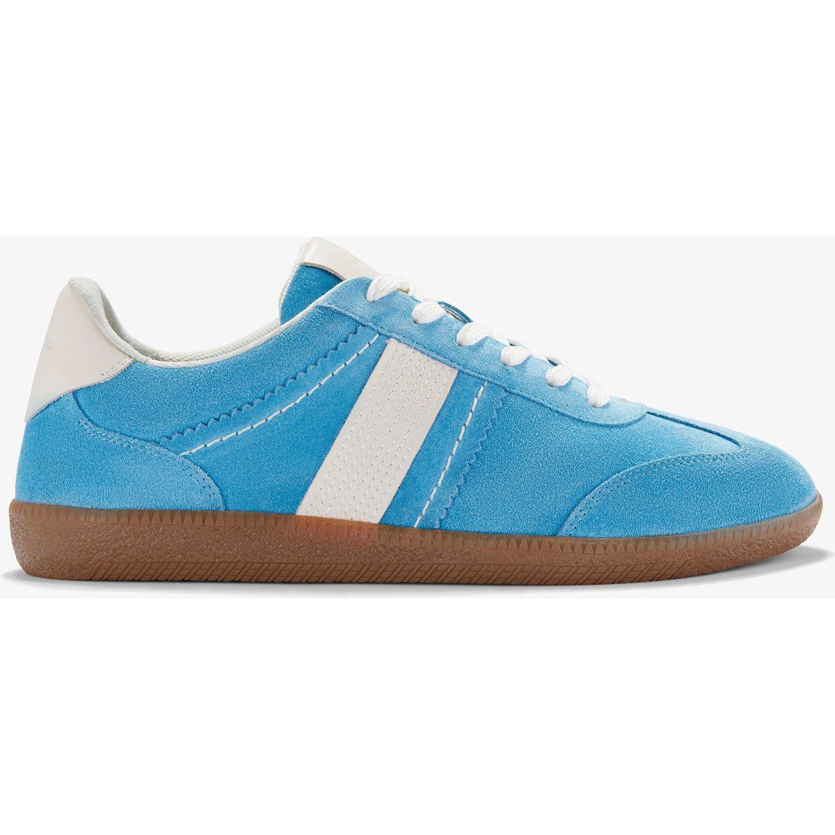 Retro-Wildledersneaker mit Gummisohle