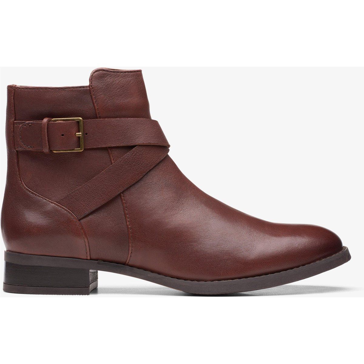Lederstiefeletten mit Schnalle