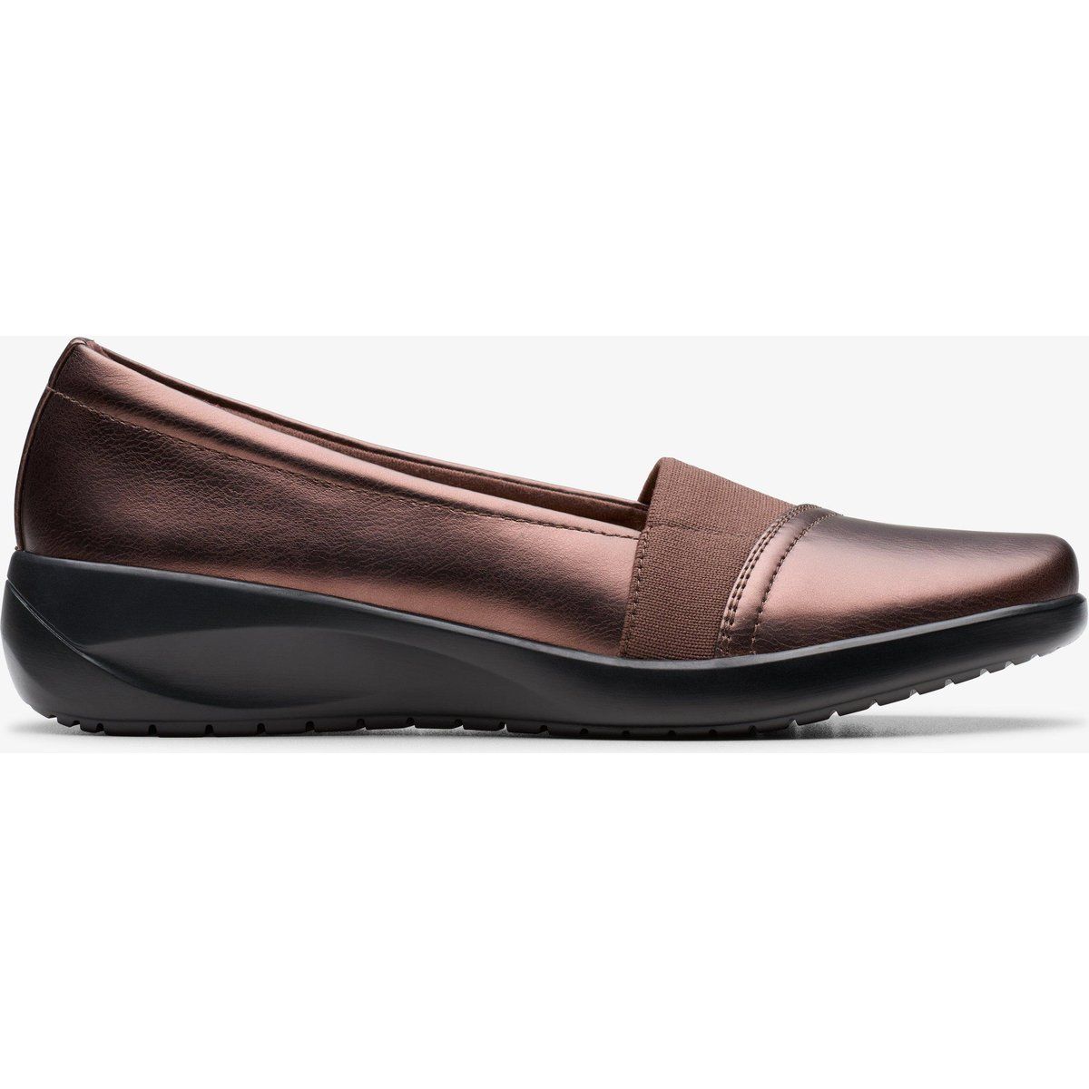 Professionelle Leder-Slipper mit Keilabsatz
