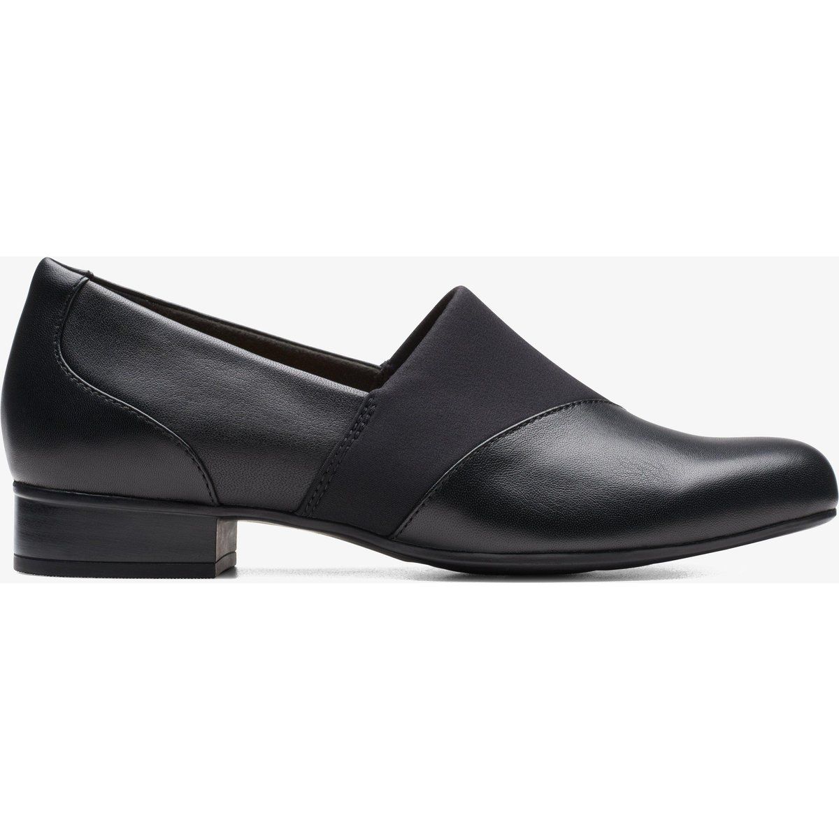 Leder-Slipper mit Blockabsatz