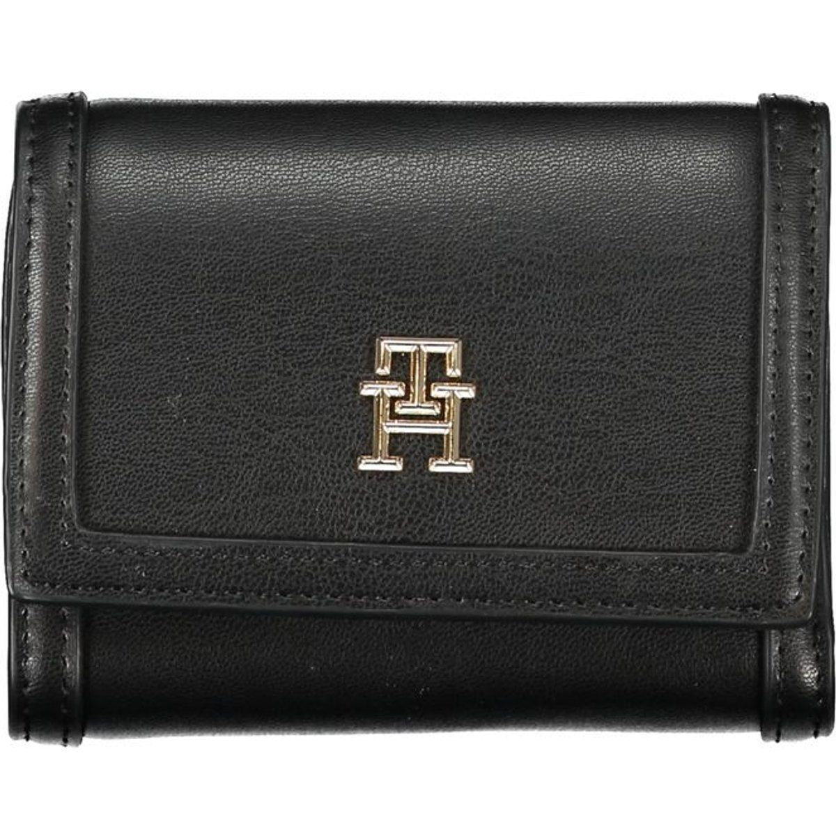 Dreifach-Geldbörse mit Metall-Monogramm