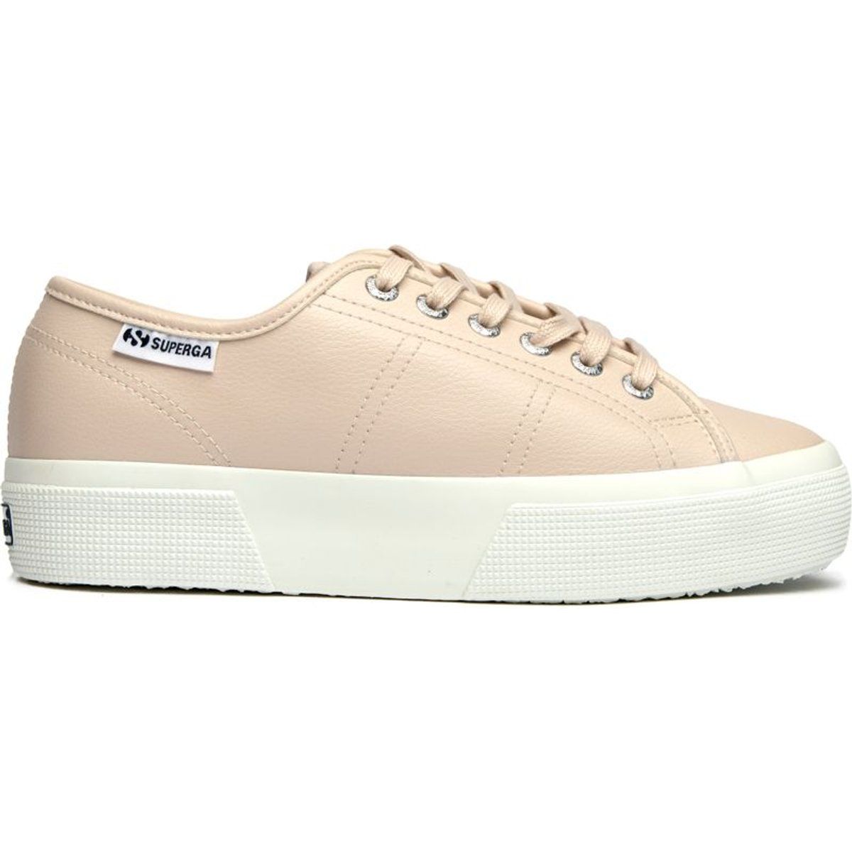 Plateau-Sneaker mit Schnürung