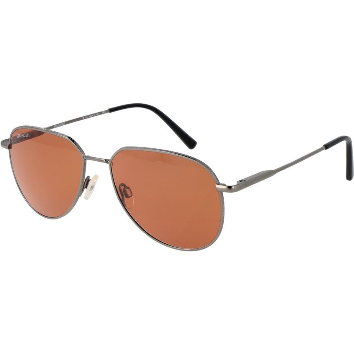 Klassische Pilotenbrille mit bernsteinfarbenen Gläsern
