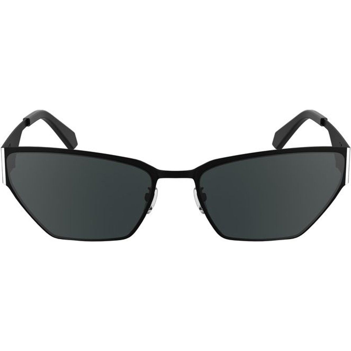 Eckige Cat-Eye Metall-Sonnenbrille