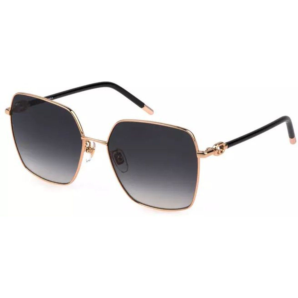 Elegante Hexagonale Verlaufs-Sonnenbrille