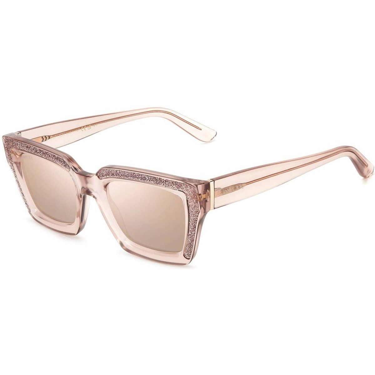 Megg Quadratische Glitzer-Sonnenbrille