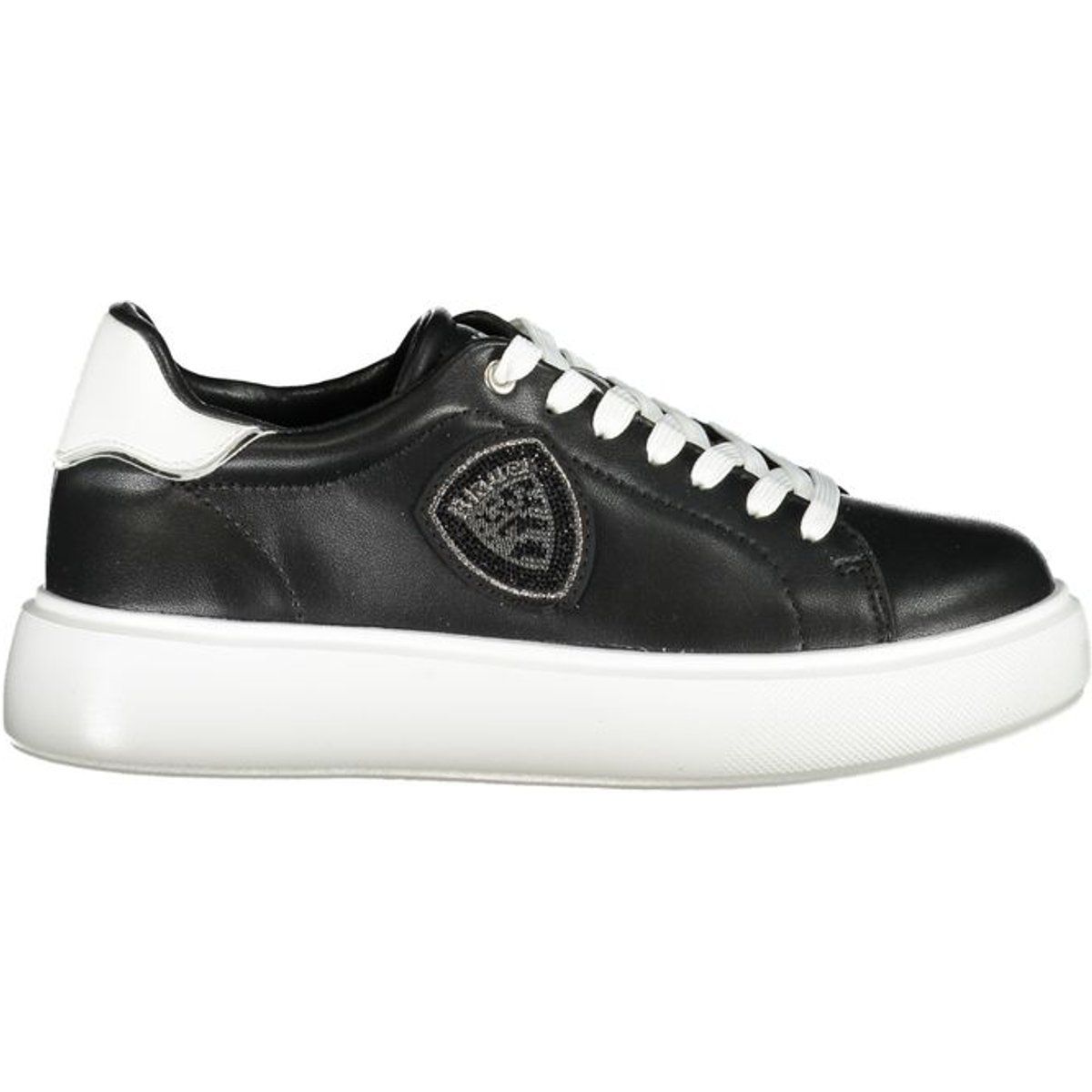 Plateau-Sneaker aus Glattleder