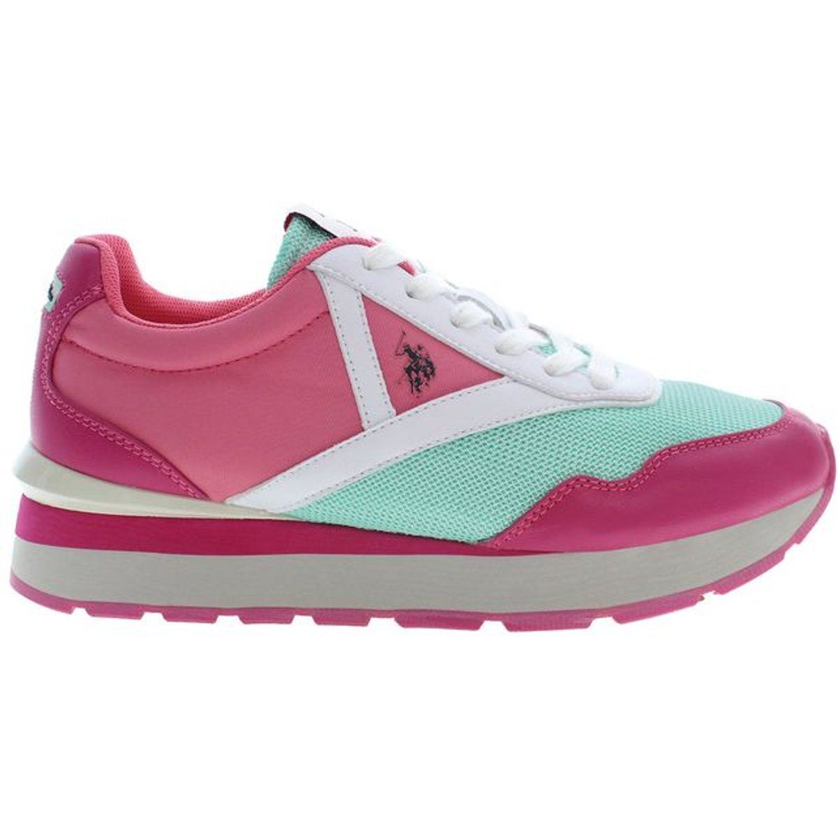 Farbenfroher Retro-Plateau-Low-Top